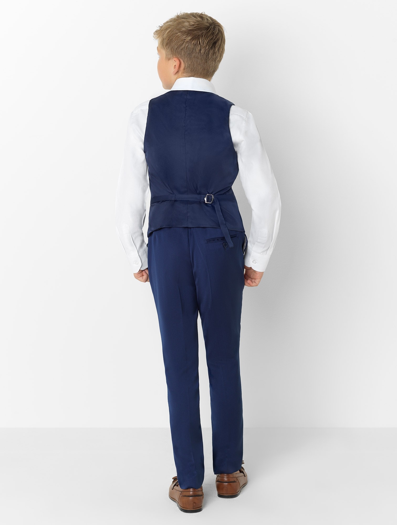 Custom Made Kids Wedding Tuxedos Handsome 3 Pieces Peaked Lapel Pants Suits Handsome Boy's Formal Wear(Jacket+vest+Pants)