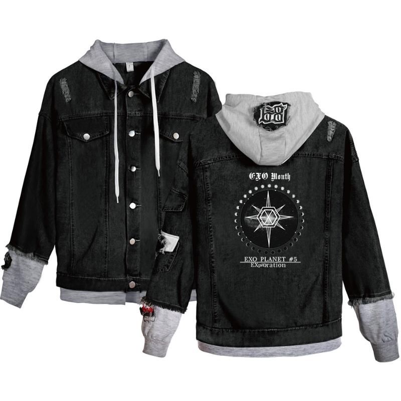 Novelty EXO Ablum Print Harajuku Loose Denim Jacket Women Pattern Jeans Coat Hip Hop Jeans Hoodies Jacket Casual Women Jackets, One
Novelty EXO Ablum Print Harajuku Loose Denim Jacket Women Pattern Jeans Coat Hip Hop Jeans Hoodies Jacket Casual Women Jackets, One