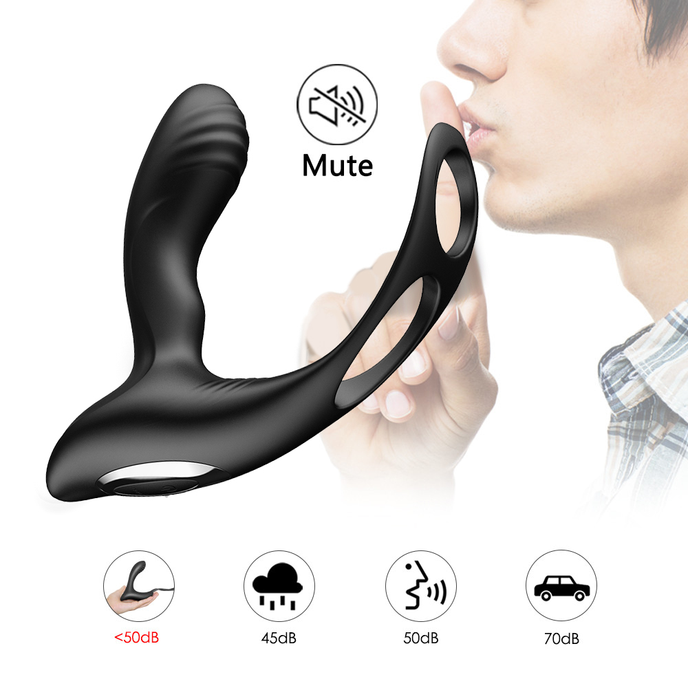 Heating Prostate Massage Vibrator Sex Toys For Men Waterproof Prostate Stimulator Butt Plug Delayed Ejaculation Ring Toy For Men T191225 - view 3
