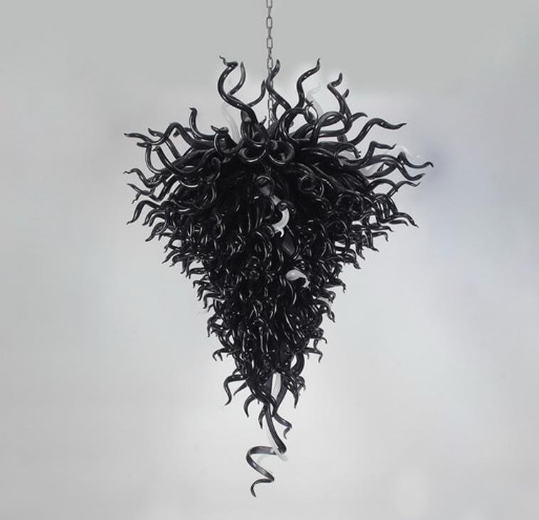 Modern Black Lamps Chandeliers Hanging Led Lamp Drop Shape Pendant Hand Blown Glass Flower Chandelier Lighting
Modern Black Lamps Chandeliers Hanging Led Lamp Drop Shape Pendant Hand Blown Glass Flower Chandelier Lighting