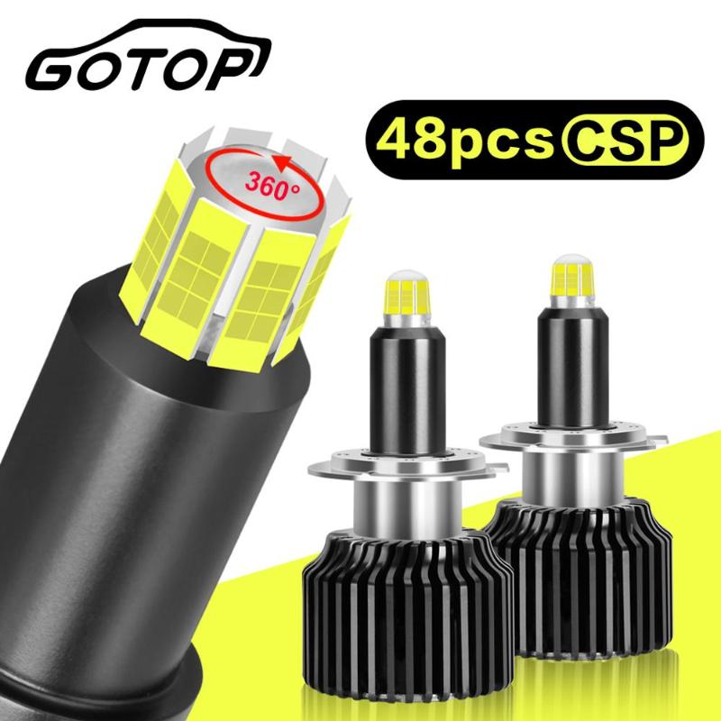 48Pcs CSP Chips H7 Led Car Headlight H1 H11 Canbus Error Free Led 9005 HB3 9006 HB4 50W 18000LM Car Accessories 4300K 6000K Auto
48Pcs CSP Chips H7 Led Car Headlight H1 H11 Canbus Error Free Led 9005 HB3 9006 HB4 50W 18000LM Car Accessories 4300K 6000K Auto