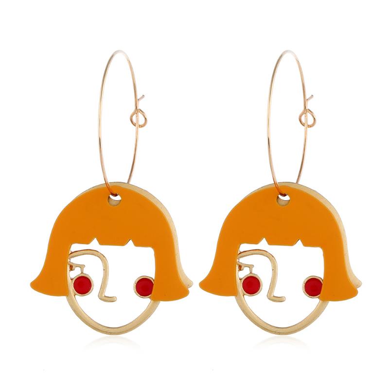 Charm 2021 Fashion Gold Color Metal Hoop Earrings Women Girls Face Earring Brincos Boho Jewelry Wedding Birthday Party Gifts
Charm 2021 Fashion Gold Color Metal Hoop Earrings Women Girls Face Earring Brincos Boho Jewelry Wedding Birthday Party Gifts