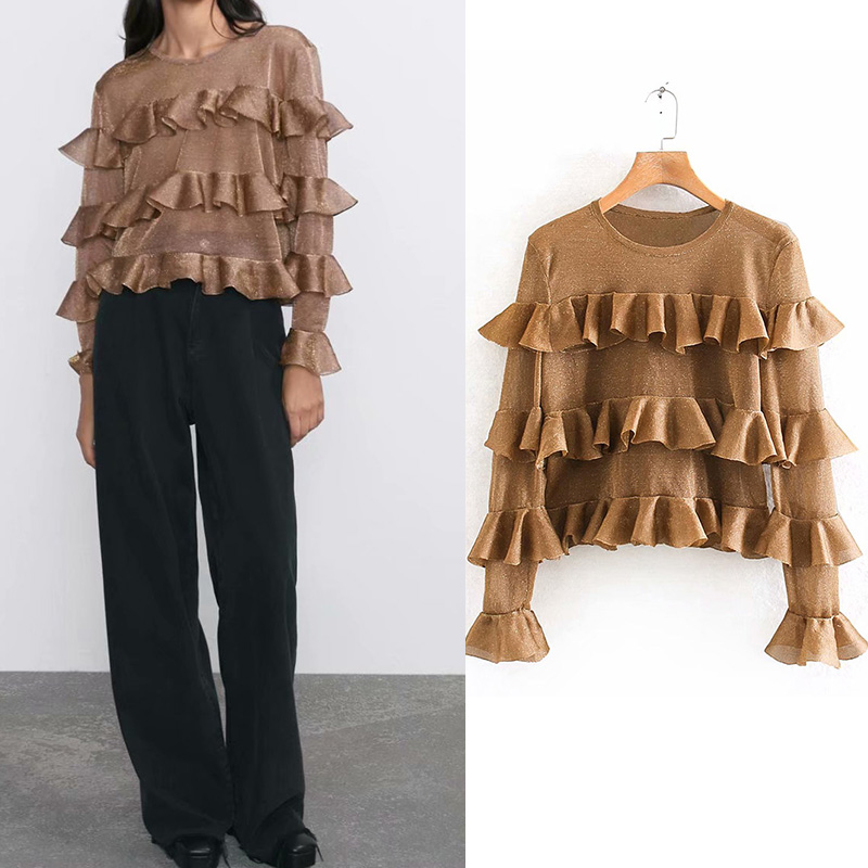 champagne golden shirt blouse women ruffles long sleeve ropa mujer blusas mujer de moda 2019 casual office lady roupa female, As pic
champagne golden shirt blouse women ruffles long sleeve ropa mujer blusas mujer de moda 2019 casual office lady roupa female, As pic