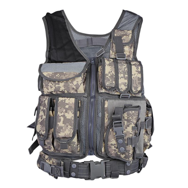 Equipment Tactical Vest Training Combat Armor Gear Army Paintball Hunting Vest Molle Protective Vests, Black
Equipment Tactical Vest Training Combat Armor Gear Army Paintball Hunting Vest Molle Protective Vests, Black