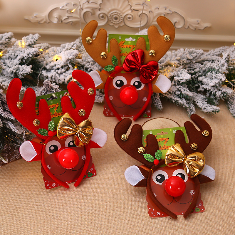 christmas decorations for home Xmas sequins red nose Headband elk Headwear Christmas antlers gifts kids toys adult Photo props
christmas decorations for home Xmas sequins red nose Headband elk Headwear Christmas antlers gifts kids toys adult Photo props