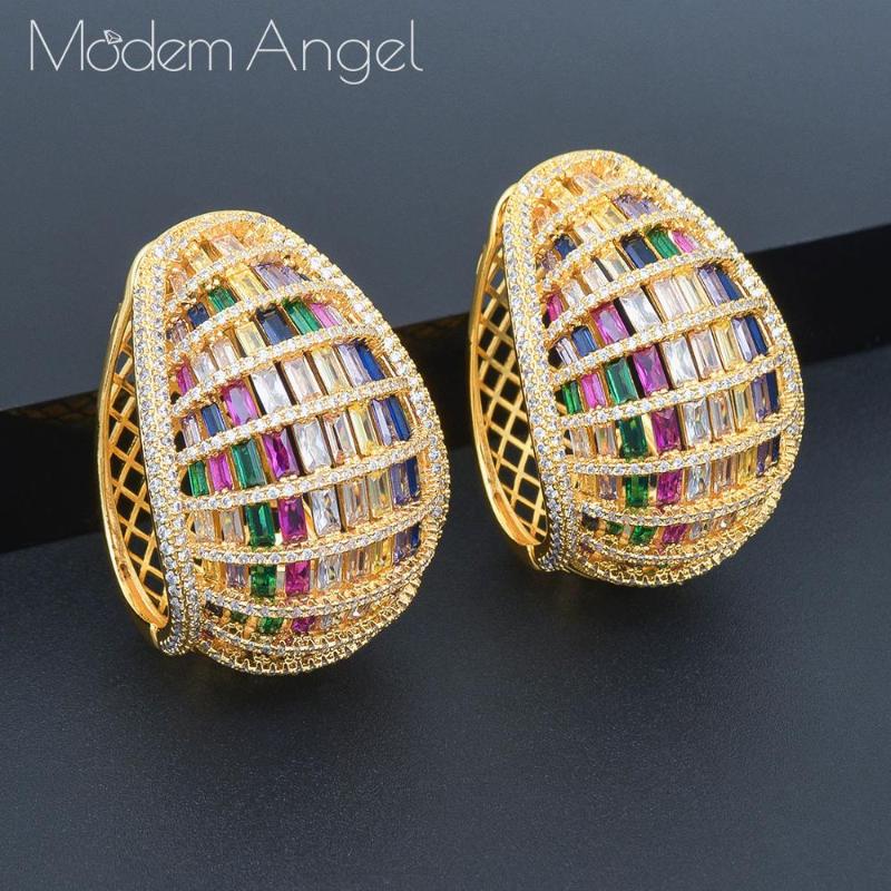 Dangle & Chandelier ModemAngel Luxury Cubic Zircon Mix Round Shape Big Hoop Earrings For Women Wedding Crystal CZ Party Jewelry Engagement E
Dangle & Chandelier ModemAngel Luxury Cubic Zircon Mix Round Shape Big Hoop Earrings For Women Wedding Crystal CZ Party Jewelry Engagement E