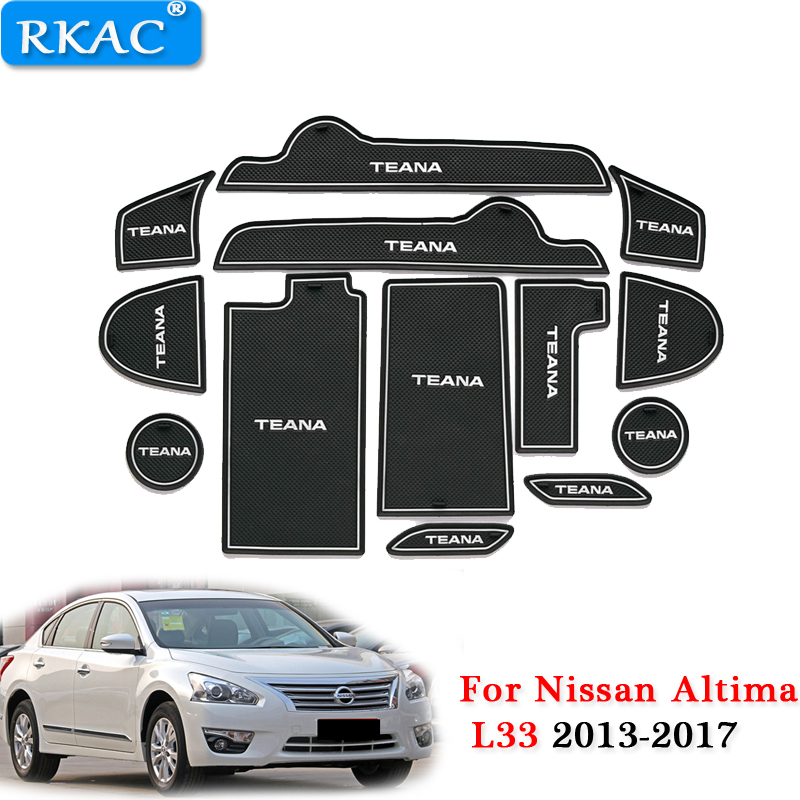 RKAC for Teana Altima L33 2013-2018 Door Slot Pad Car Anti Slip Mats Rubber Mat Cup Cushion Dust mat Gate Slot pads
RKAC for Teana Altima L33 2013-2018 Door Slot Pad Car Anti Slip Mats Rubber Mat Cup Cushion Dust mat Gate Slot pads