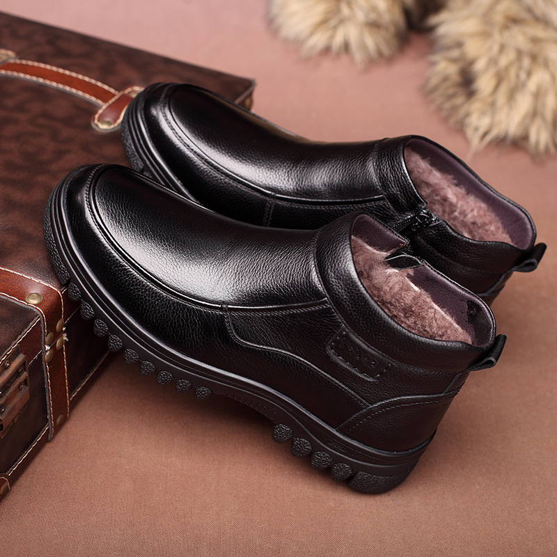 Genuine Leather winter boots men Boots Fashion Footwear Shoes Men Business Casual Shoes snow zapatos de hombre, Black
Genuine Leather winter boots men Boots Fashion Footwear Shoes Men Business Casual Shoes snow zapatos de hombre, Black