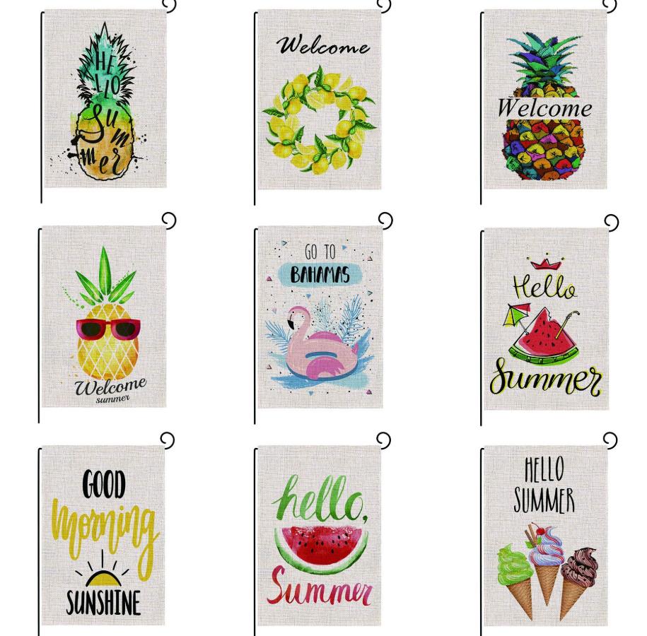 Hot sale 47*32cm Spring Summer Burlap Welcome Garden Flag Indoor Outdoor Double Sided House Yard Flag Home Decor SN4090
Hot sale 47*32cm Spring Summer Burlap Welcome Garden Flag Indoor Outdoor Double Sided House Yard Flag Home Decor SN4090