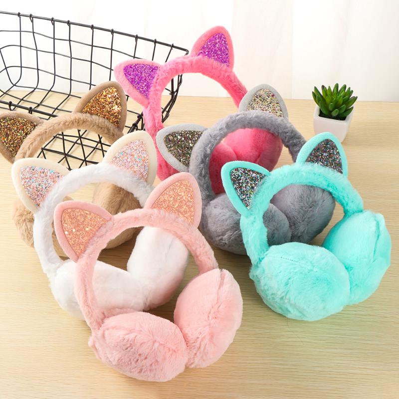 Ear Muffs Winter Sequins Lovely Cat Earmuffs Women Kids Girl Shiny Warmers Kitty Fur Earmuff Fluffy Soft Glitter Warm Earlap Cover, White
Ear Muffs Winter Sequins Lovely Cat Earmuffs Women Kids Girl Shiny Warmers Kitty Fur Earmuff Fluffy Soft Glitter Warm Earlap Cover, White