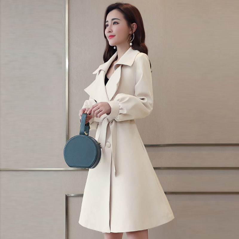 Women 2020 Spring Autumn New Fashion Double-breasted Windbreaker Female Casual Long Trench Coat Chic Loose Ladies Overcoats L200, Khaki
Women 2020 Spring Autumn New Fashion Double-breasted Windbreaker Female Casual Long Trench Coat Chic Loose Ladies Overcoats L200, Khaki