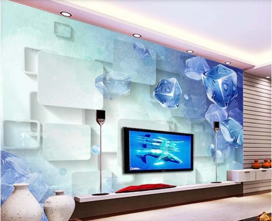 3d wallpaper custom photo murals European stereo ice cube blue cube 3D sitting room TV background wall decor wall art pictures, Non-woven fabric
3d wallpaper custom photo murals European stereo ice cube blue cube 3D sitting room TV background wall decor wall art pictures, Non-woven fabric