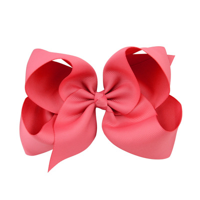 Hair Bows Solid Hairpins With Clip Hair Accessories Hairclips For Kids Girl 6 Inch Colorful Big Bowknot HD588