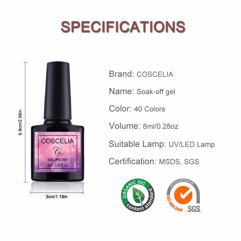Nail Art Kits Colors Gel Polish For Nails Semi Permanent Soak Off Varnish UV Set