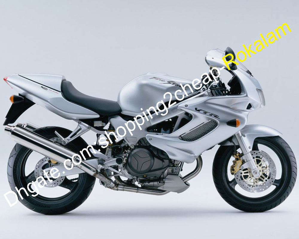 Motorcycle Fairing For Honda VTR1000F 1997-2005 97 98 99 00 01 02 03 04 05 VTR 1000F 97-05 Silver ABS Fairings Set