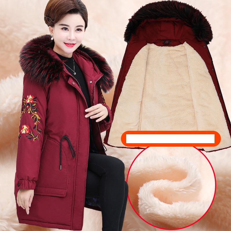 High quality Fashionable female clothing large size Winter coat Women's jacket with ahood Down cotton Middle age clothing 1365
High quality Fashionable female clothing large size Winter coat Women's jacket with ahood Down cotton Middle age clothing 1365