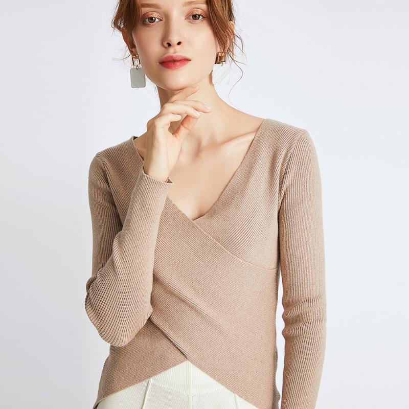 Sexy Deep VNeck Wrap Sweater Women's Pullover Casual Slim Bottoming Sweaters Female Elastic Cotton Long Sleeve Office Tops Femme, D00709 blue
Sexy Deep VNeck Wrap Sweater Women's Pullover Casual Slim Bottoming Sweaters Female Elastic Cotton Long Sleeve Office Tops Femme, D00709 blue