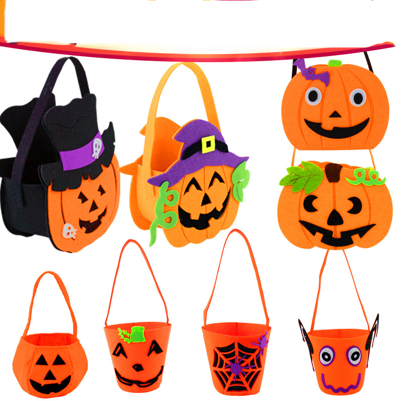 Non-woven Pumpkin Bag Gift Candy Bag Halloween Decoration Cardboard DIY Tote Bag 2019 shopping bags mix color
Non-woven Pumpkin Bag Gift Candy Bag Halloween Decoration Cardboard DIY Tote Bag 2019 shopping bags mix color