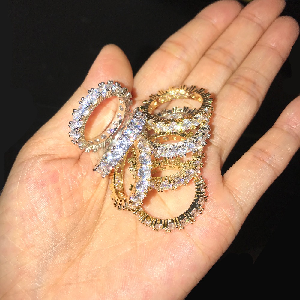 4MM Size 6-12 1 Row Tennis Chain Circle Big Baguette Cubic Zirconia Ring for Men Women
4MM Size 6-12 1 Row Tennis Chain Circle Big Baguette Cubic Zirconia Ring for Men Women