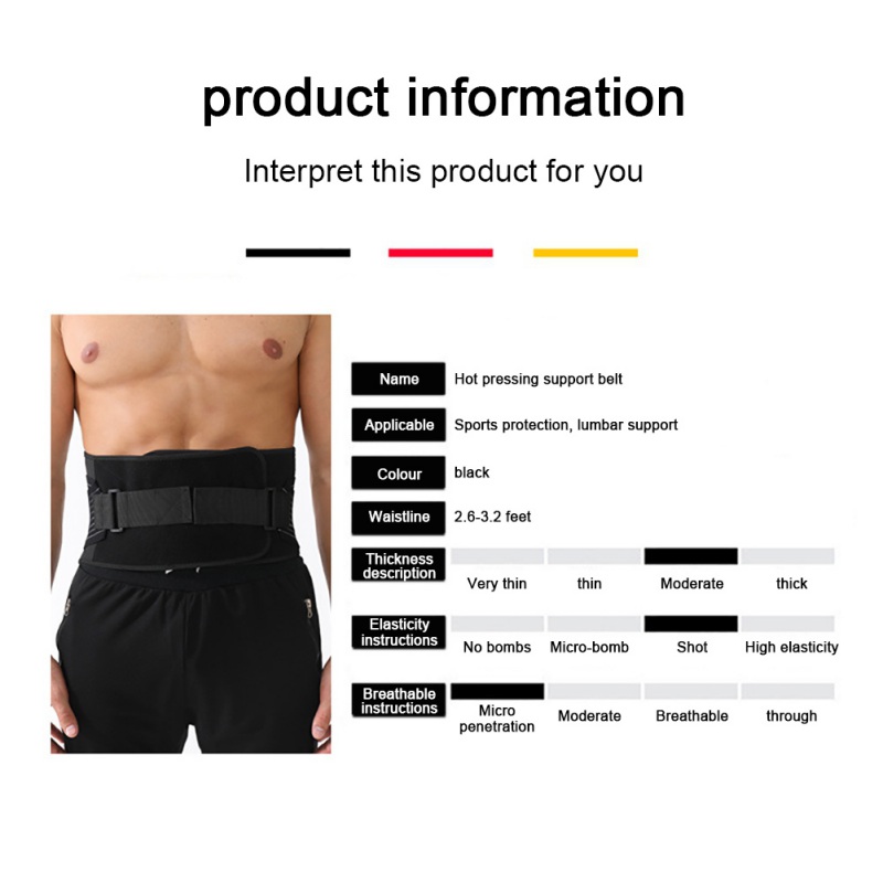 Waist Trainer Men-Waist Cincher Trimmer Back Support Sweat Crazier Slimming Body Shaper Belt Sport Girdle Belt For Weight Loss