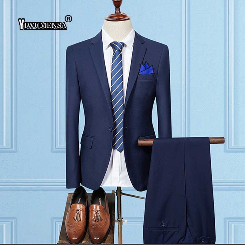 YiWuMenSa Ternos Para Hombre Light Grey Wedding Suits For Mens Custom Made mens suit Business Classic man suit slim fit