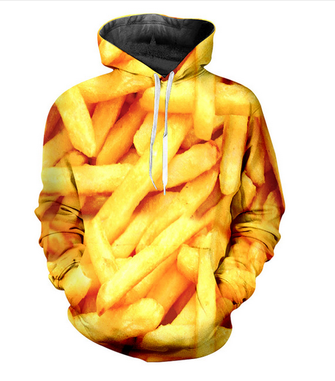 New Fashion Couples Men Women Unisex HD French fries Funny 3D Print Hoodies Sweatshirt Jacket Pullover Tops RW018, Black
New Fashion Couples Men Women Unisex HD French fries Funny 3D Print Hoodies Sweatshirt Jacket Pullover Tops RW018, Black