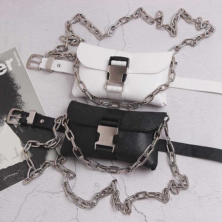 2020 Multi-functionalSolid White Black PU Waist Packs Women Double Chains Shoulder Bag Faux Leather Waist Belts Phone Wallet Bag
2020 Multi-functionalSolid White Black PU Waist Packs Women Double Chains Shoulder Bag Faux Leather Waist Belts Phone Wallet Bag