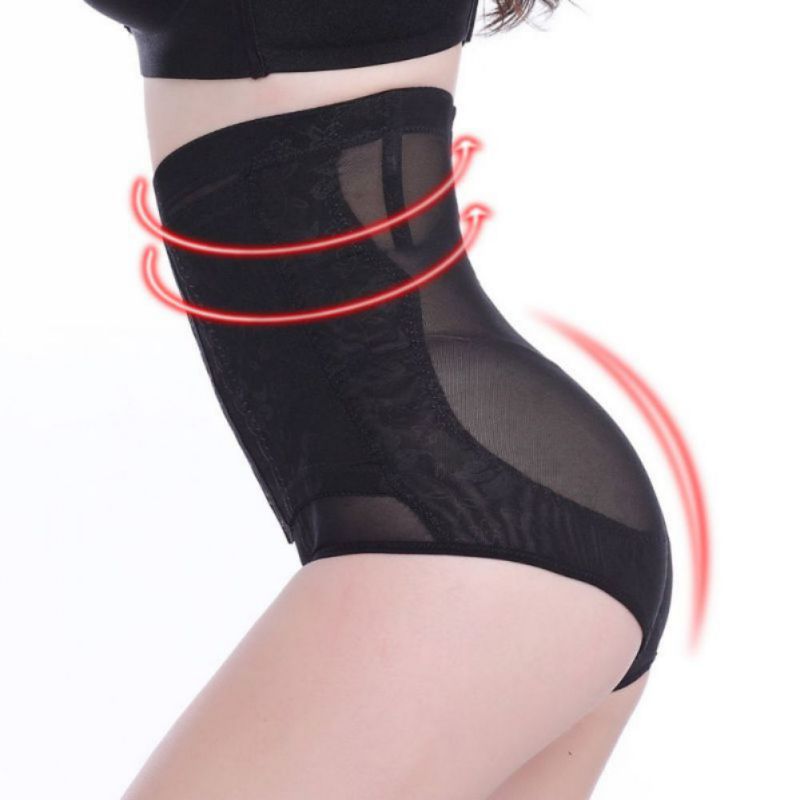 Women High Waist Tummy Control Panties Body Shaper Corsets Hip Shapewear Underwear with Hooks