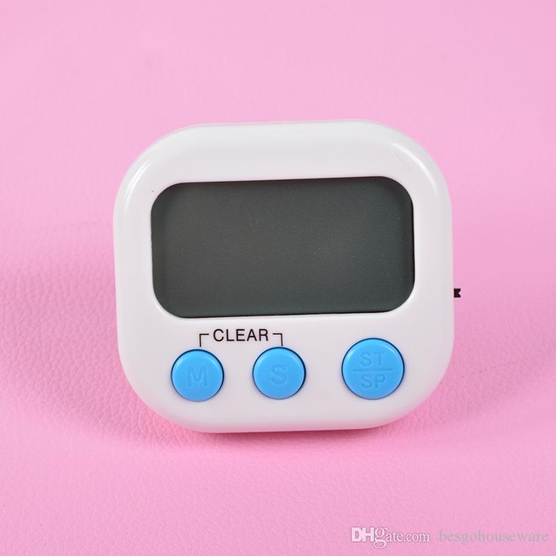 7 Colors Digital Kitchen Timer Multi-Function Timer Count Down Up Electronic Egg Timer Kitchen Baking LED Display Timing Reminder BH2161 CY