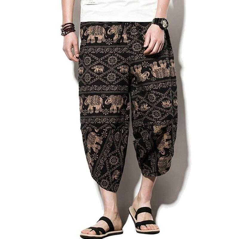 MISSKY Men Pants Bloomers Harem Seventh-Pants Cotton Linen Summer Casual Loose Trousers For Male Plus Size -5XL, 29 coffee
MISSKY Men Pants Bloomers Harem Seventh-Pants Cotton Linen Summer Casual Loose Trousers For Male Plus Size -5XL, 29 coffee