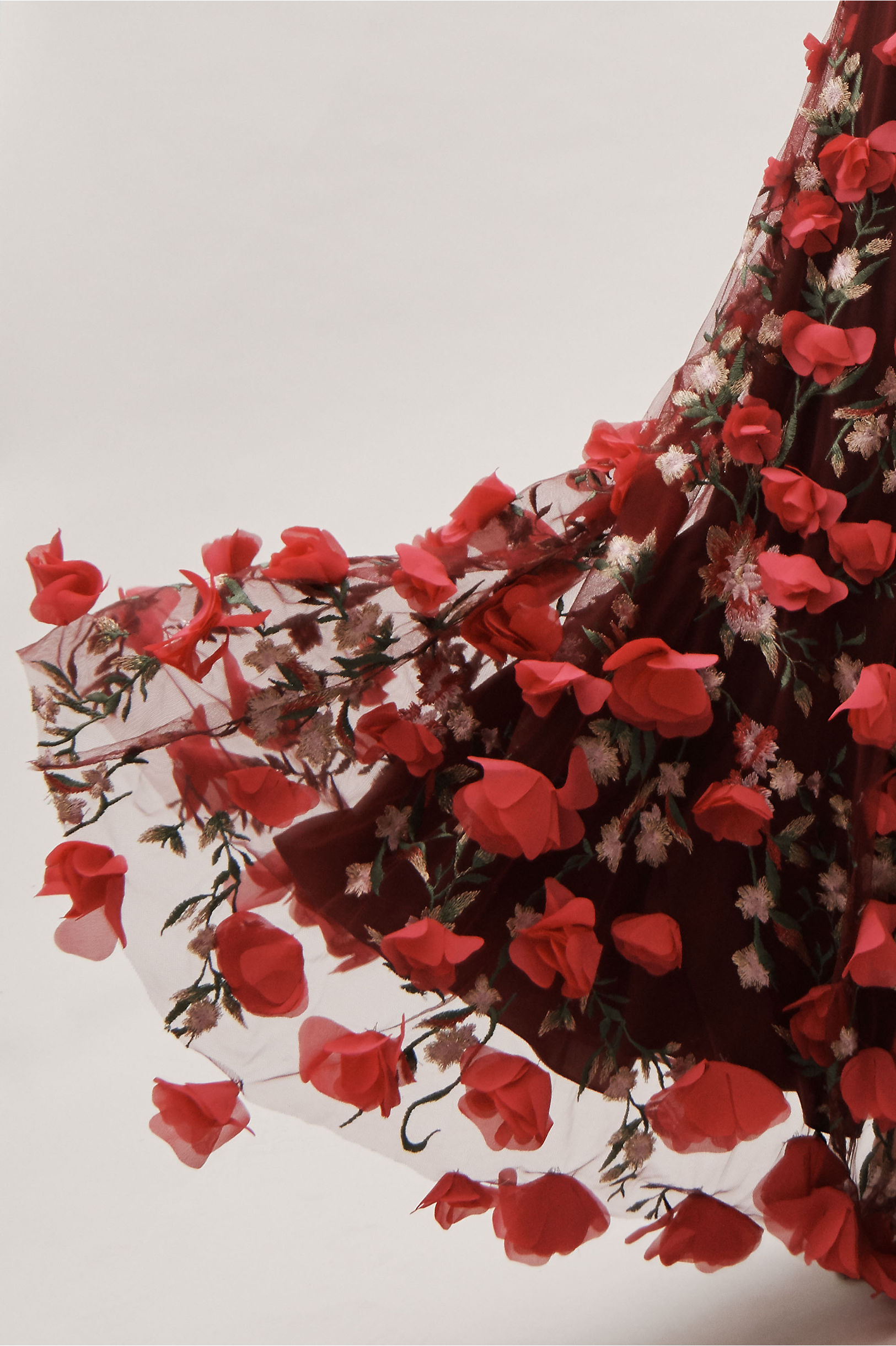 2019 Colorful Flower Evening Dresses Side Split Sweep Train V Neck Lace 3D Floral Appliqued Prom Dress Custom Made Formal Party Gowns