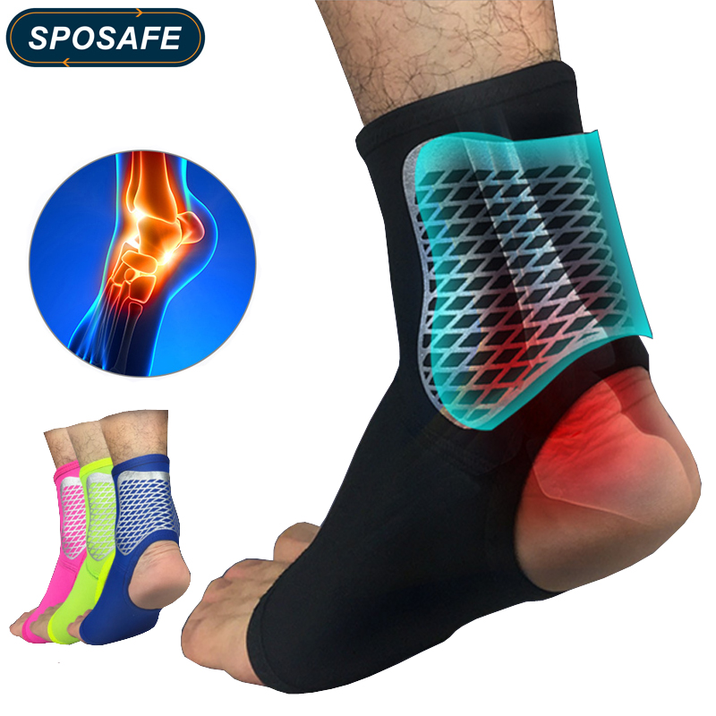SPOSAFE 1Pc Sports Ankle Support Football Basketball Badminton Sport Protection Bandage Elastic Ankle Sprain Brace Guard Protect, Black
SPOSAFE 1Pc Sports Ankle Support Football Basketball Badminton Sport Protection Bandage Elastic Ankle Sprain Brace Guard Protect, Black