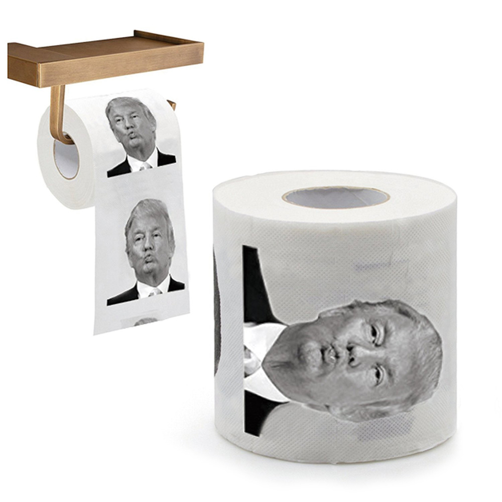Tissue Boxes & Napkins New Funny Toilet Paper Hillary Clinton Humour Roll Novelty Kiss Gift Prank Joke