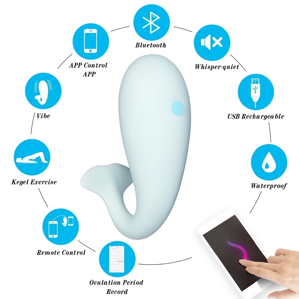 USB Charge 8 Modes Wireless App Remote Control Vibrator Soft Silicone Dildo Bluetooth Connect Adult Game Sex Toys For Women X145T191012