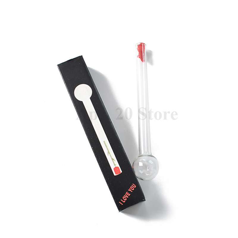 Rose Glass Tips Glass Pipes Glass Oil Burner Cigarette Holder Smoking Hand Pipe Smoking Accessories GA032
Rose Glass Tips Glass Pipes Glass Oil Burner Cigarette Holder Smoking Hand Pipe Smoking Accessories GA032