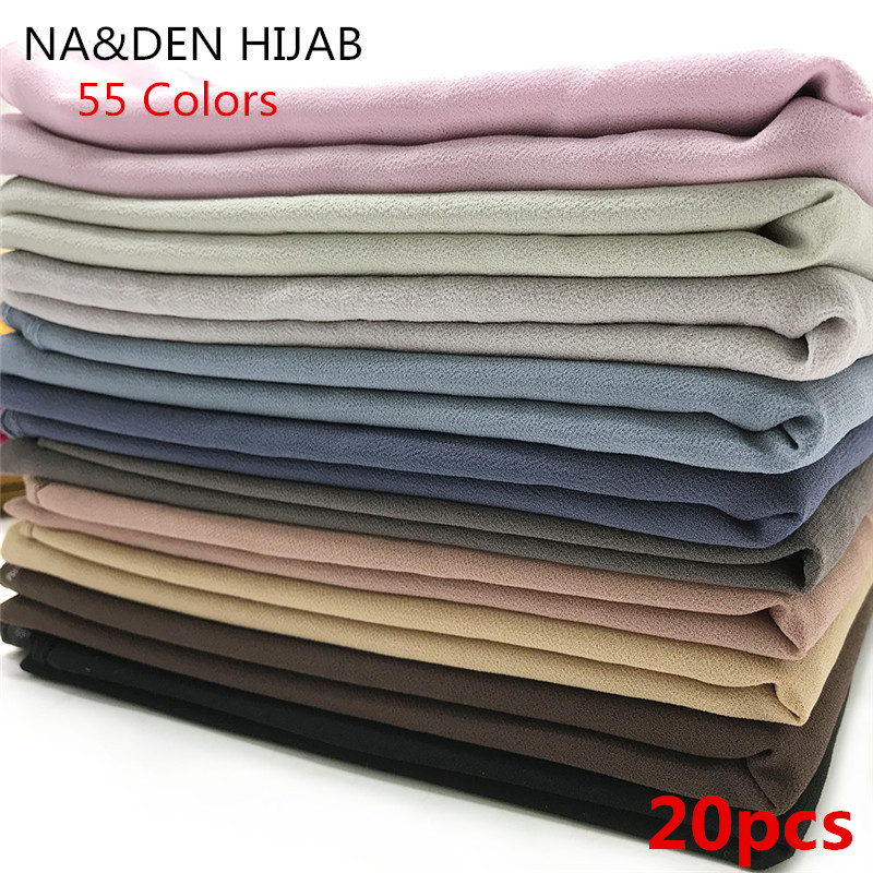 Women bubble chiffion plain maxi hijab pure color shawl soft muslim solid scarfs high quality long muffler 55 colors 20pcs/ lot
Women bubble chiffion plain maxi hijab pure color shawl soft muslim solid scarfs high quality long muffler 55 colors 20pcs/ lot