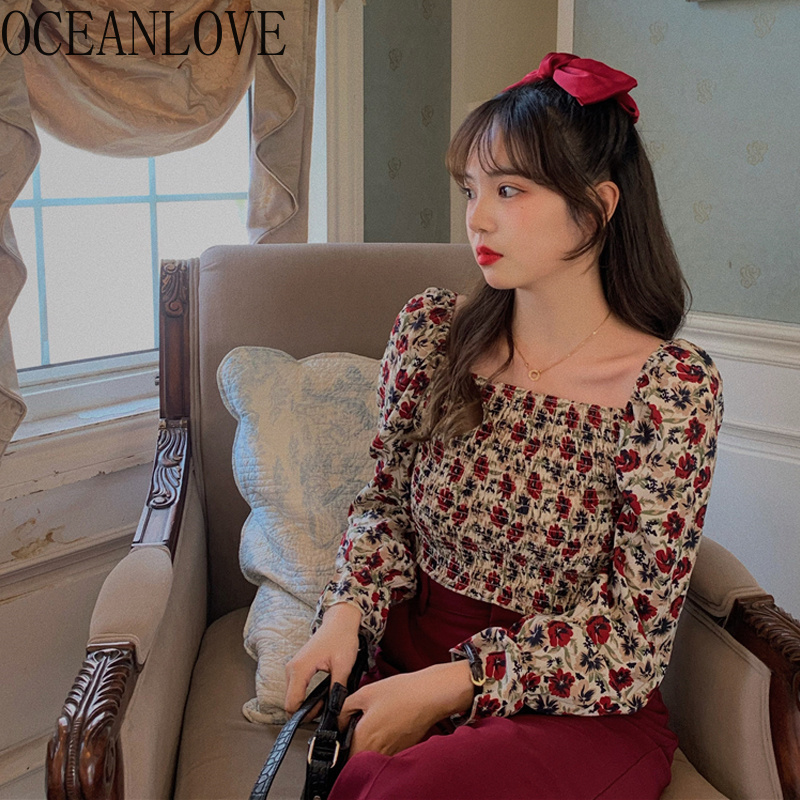 OCEANLOVE Korean Kawaii Print Women Tops and Blouses Off Shoulder Retro Blusas Sweet Spring 2020 Ladies Shirts Sexy 14150, Red
OCEANLOVE Korean Kawaii Print Women Tops and Blouses Off Shoulder Retro Blusas Sweet Spring 2020 Ladies Shirts Sexy 14150, Red