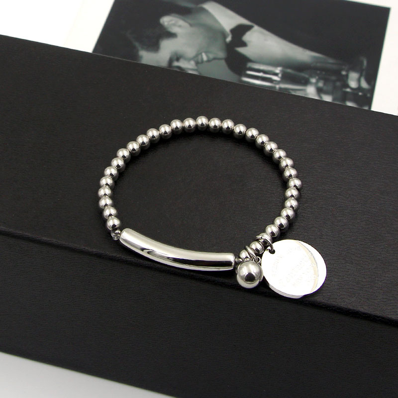 Fashion- Brand Pulseira Stainless Steel fantastic Steel ball Bracelet & Bangle Rose Gold Plated Love Tag Bangle Jewelry For Women
Fashion- Brand Pulseira Stainless Steel fantastic Steel ball Bracelet & Bangle Rose Gold Plated Love Tag Bangle Jewelry For Women