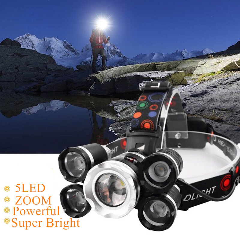 Drop Shipping Powerful Headlight 5 LED T6 headlamp ZOOM Torch Hunting head light Fishing light camping lantern
Drop Shipping Powerful Headlight 5 LED T6 headlamp ZOOM Torch Hunting head light Fishing light camping lantern