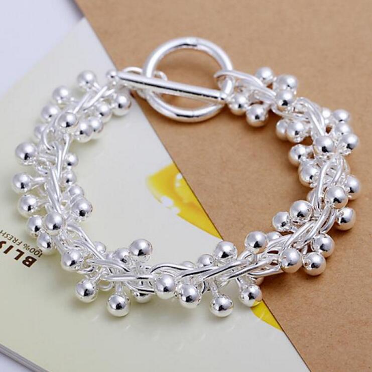 High grade 925 sterling silver Grape Set jewelry sets DFMSS303 brand new Factory direct sale 925 silver necklace bracelet earring ring