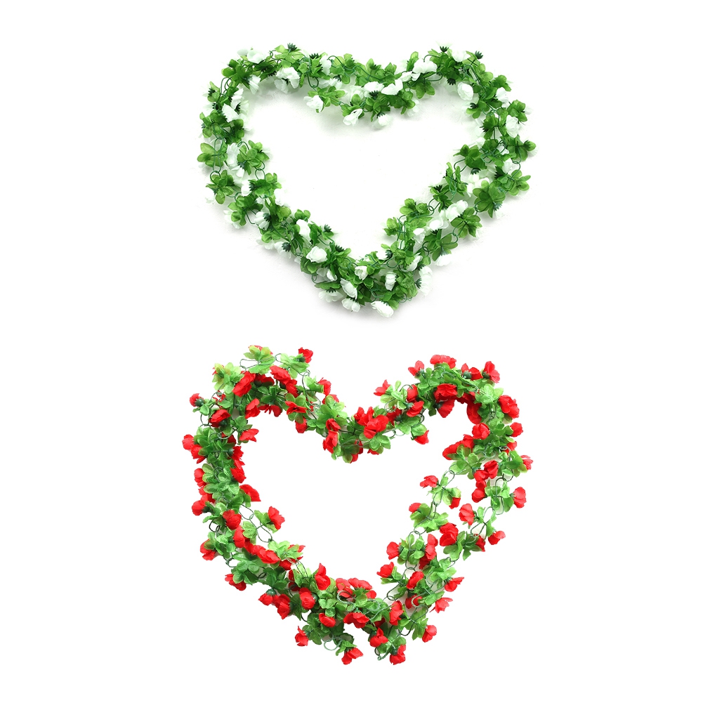2pcs 2meters Fake White Red Rose Vine Artificial Flowers Hanging Home Wedding Party Decor
2pcs 2meters Fake White Red Rose Vine Artificial Flowers Hanging Home Wedding Party Decor