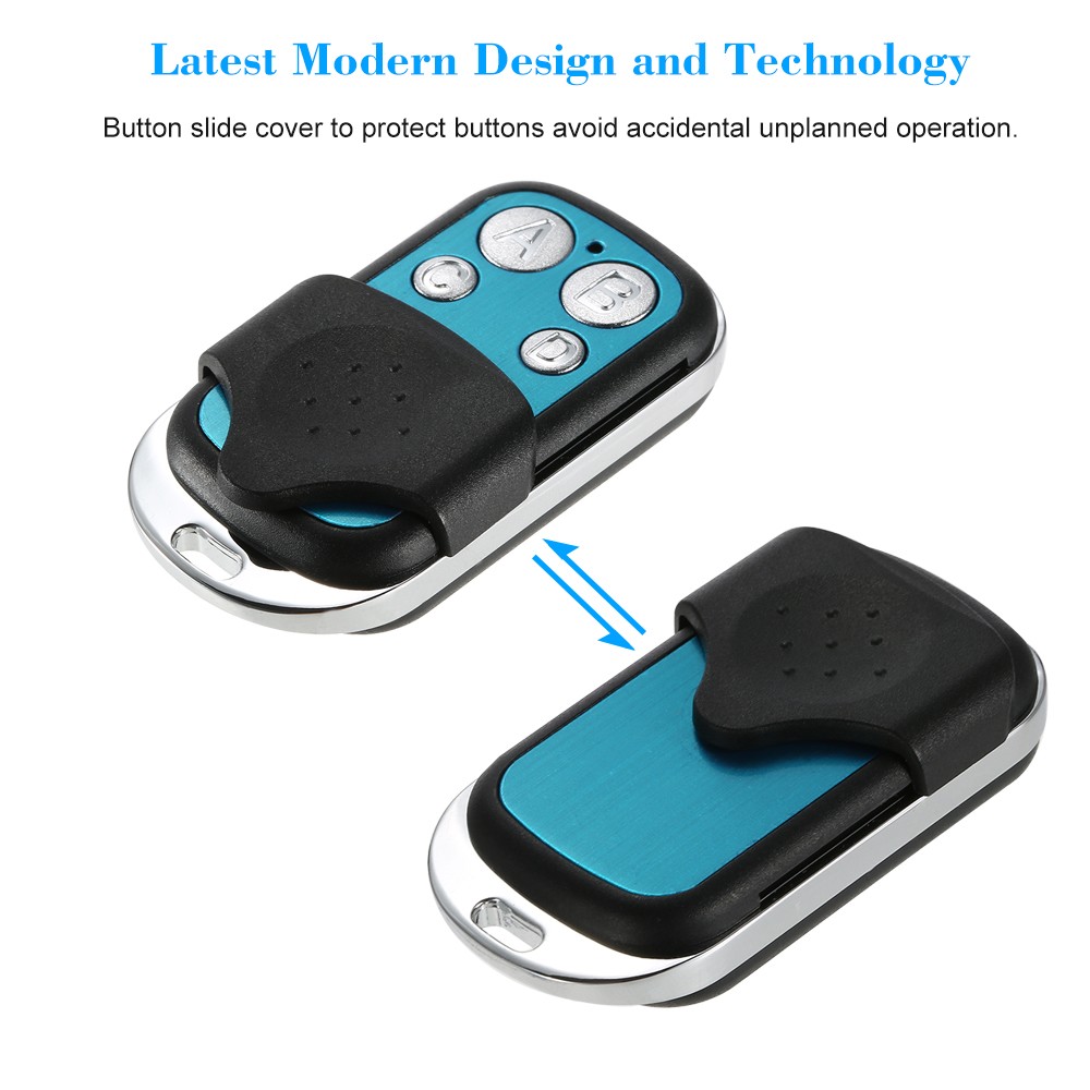 433MHz Universal Wireless Remote Control Switch Receiver RF 4 Button Duplicator Copy Code Cloning Key for Car Gate Garage Door - view 8