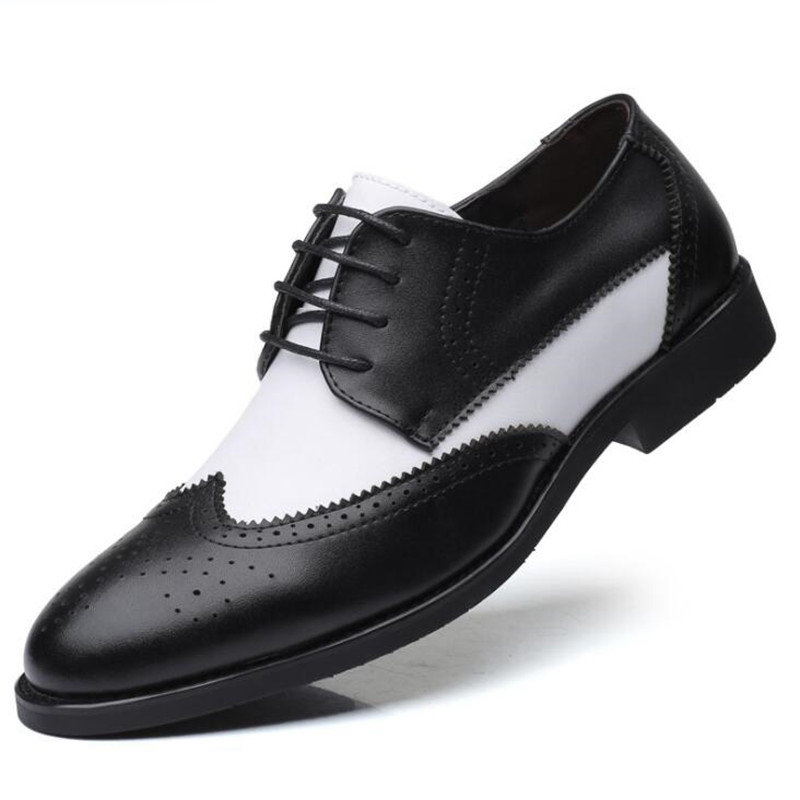 Black White Oxford Shoes For Men Lace-Up Mens Dress Fashion Man Dinner Party Shoe Mens Leather Brogue Shoes Moccasins Zapatos Hombre Sapatos
Black White Oxford Shoes For Men Lace-Up Mens Dress Fashion Man Dinner Party Shoe Mens Leather Brogue Shoes Moccasins Zapatos Hombre Sapatos