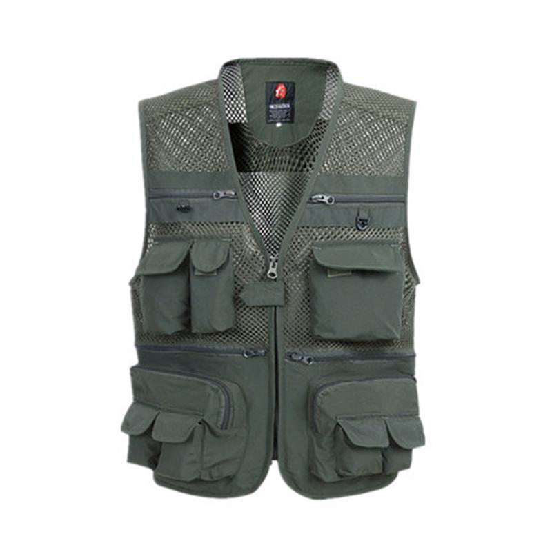 2020 summer men's thin mesh vest quick-drying casual multi-pocket vest photography fishing XL jacket, Beige
2020 summer men's thin mesh vest quick-drying casual multi-pocket vest photography fishing XL jacket, Beige