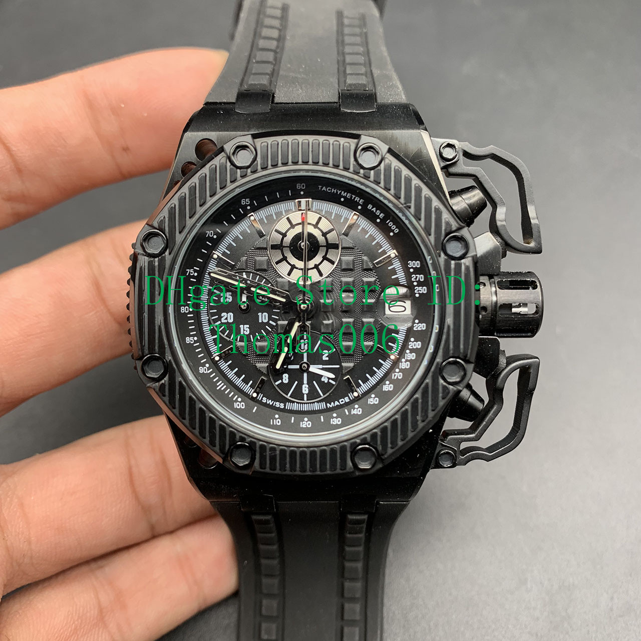 Full Black Watches Famous Modern Men's Fashion Watch Casual Mens VK Quartz Chronograph Sport Watch 42mm
Full Black Watches Famous Modern Men's Fashion Watch Casual Mens VK Quartz Chronograph Sport Watch 42mm