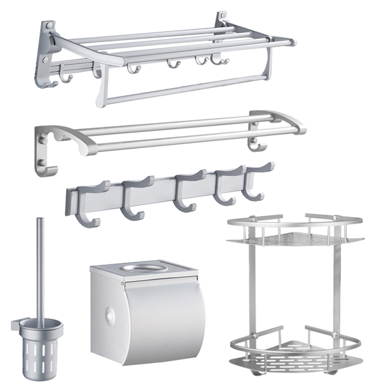 Towel Bar Towel Holder Bathroom Shelf Bathroom Hooks Toilet Paper Holder Toilet brush Bar Accessories