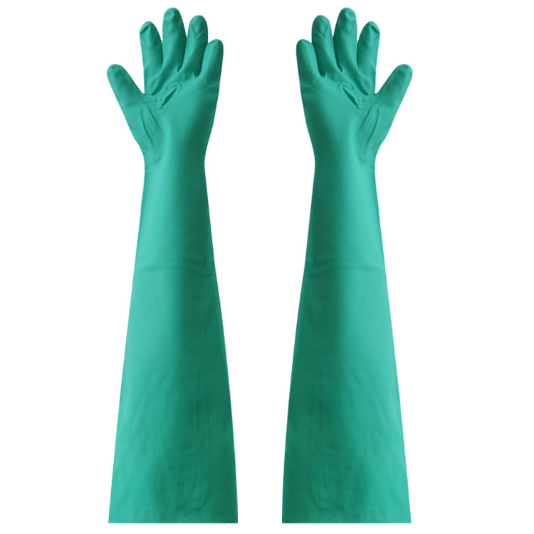 Durable puncture lengthened 66cm to shoulder nitrile acid-resistance car wash dish washing rubber gloves
Durable puncture lengthened 66cm to shoulder nitrile acid-resistance car wash dish washing rubber gloves