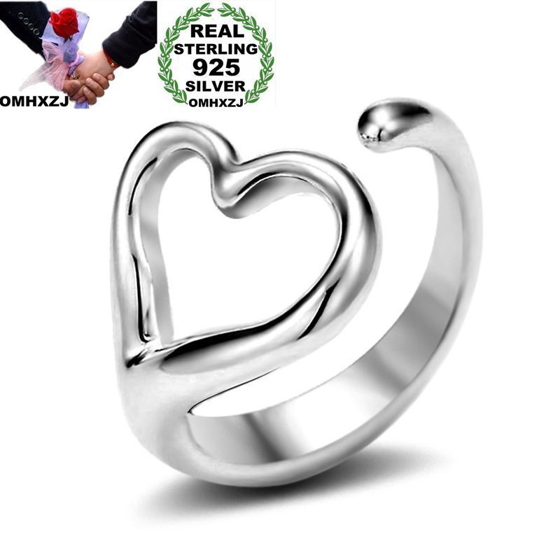 OMHXZJ Wholesale Personality Fashion OL Woman Girl Party Wedding Gift Silver Hollow Heart Open 925 Sterling Silver Ring RN253
OMHXZJ Wholesale Personality Fashion OL Woman Girl Party Wedding Gift Silver Hollow Heart Open 925 Sterling Silver Ring RN253