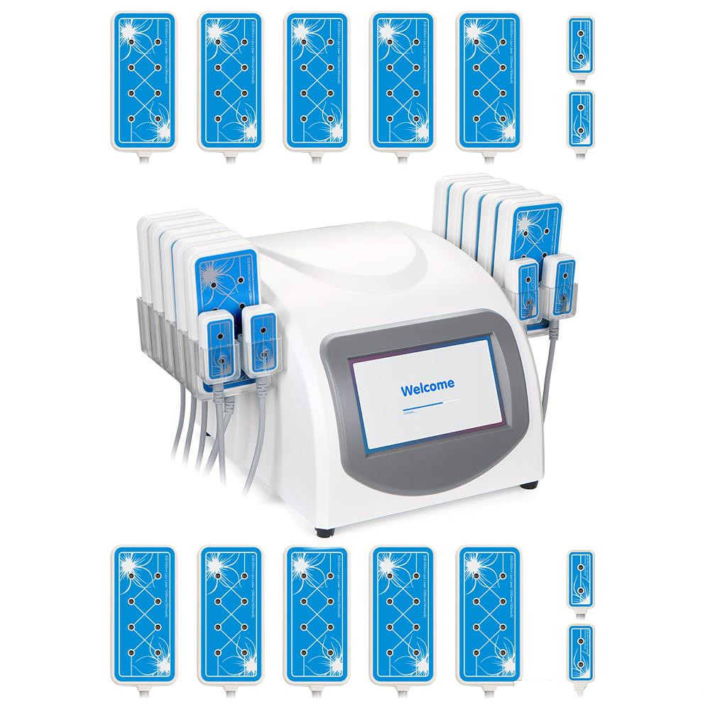 Pro 160mw 650nm Diode Lipo Laser LLLT Fat Dissolve Figure Shape Body Slimming Salon Beauty Machine 14 Pads
Pro 160mw 650nm Diode Lipo Laser LLLT Fat Dissolve Figure Shape Body Slimming Salon Beauty Machine 14 Pads
