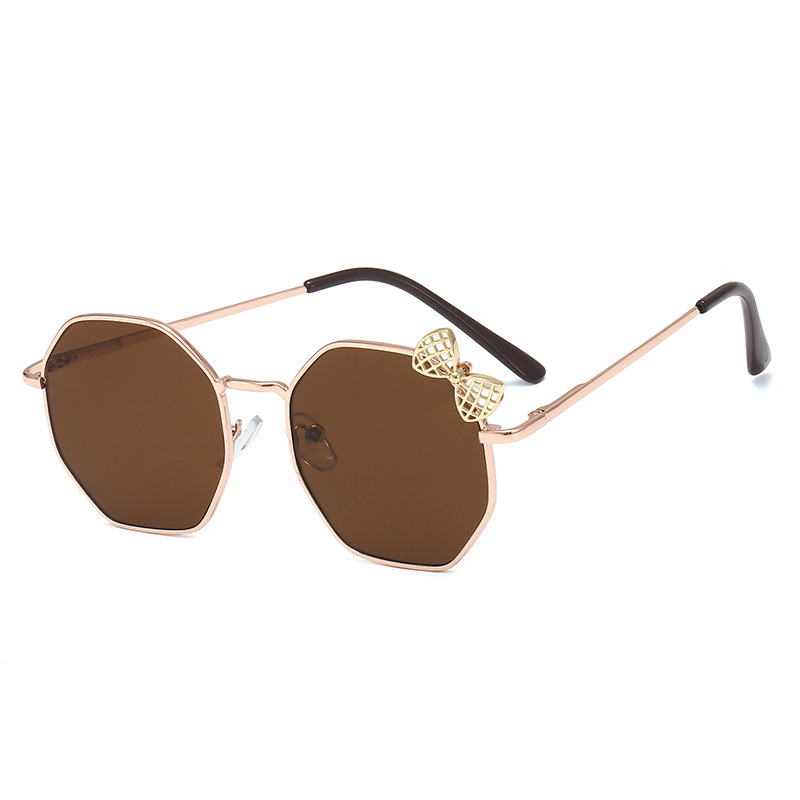 Newest Baby Children Anti-Ultraviolet Glasses Eyewear Summer Toddler Kids Bowknot Metal SunGlasses Girls Sunglasses H260130